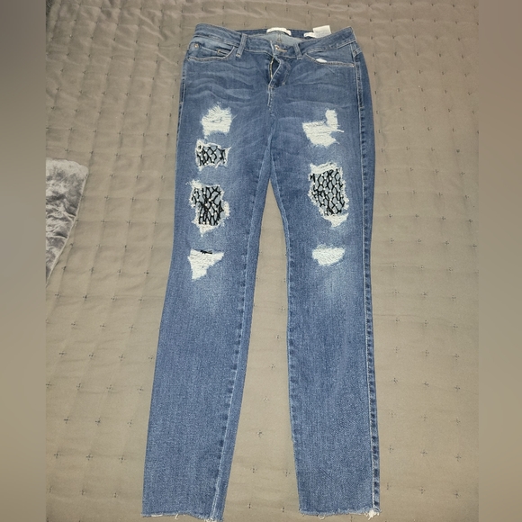Guess sexy curve distressed skinny jeans - Picture 1 of 6